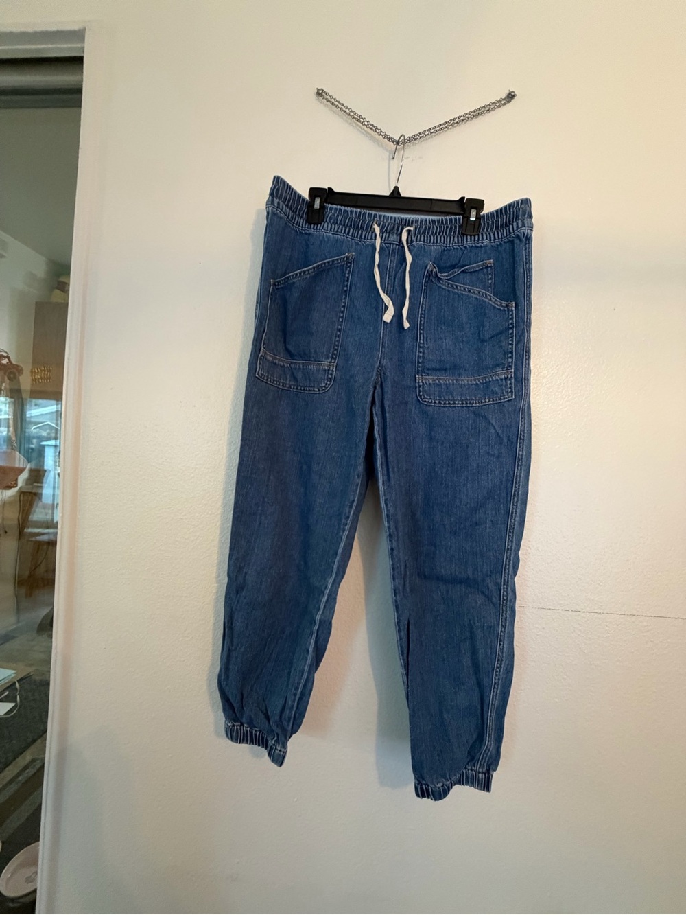 Sundance Women's Denim Jogger Pant - Blue